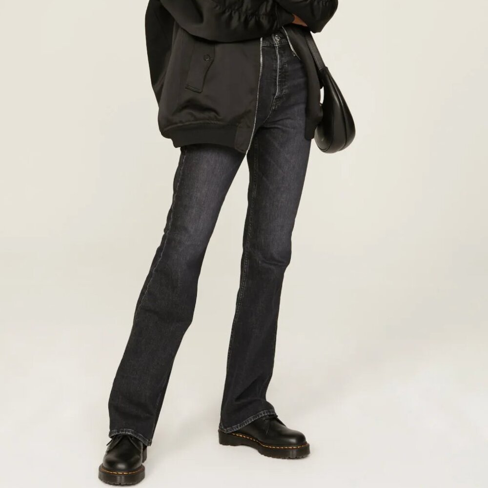 Hudson High Rise Dark Wash Eco Black Faye Jeans, Size 29